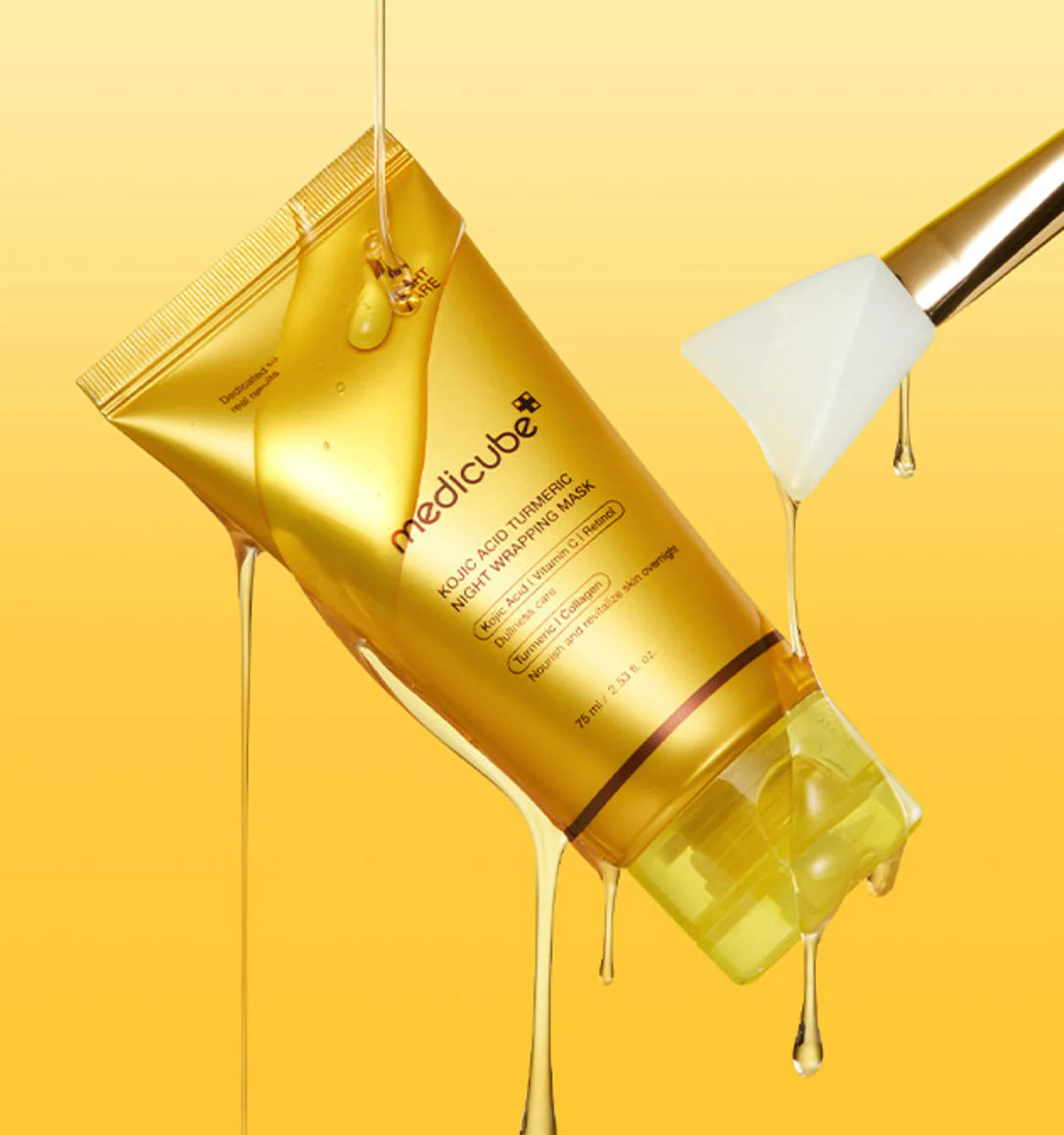 KOJIC ACID TURMERIC NIGHT WRAPPING MASK 75ML - Medicube