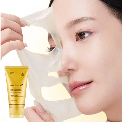 KOJIC ACID TURMERIC NIGHT WRAPPING MASK 75ML - Medicube